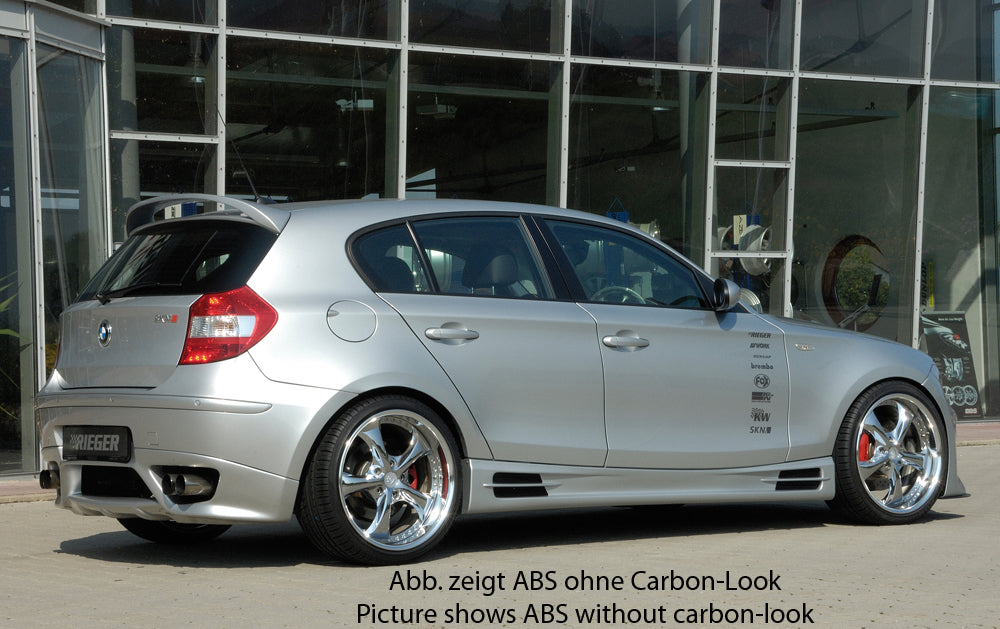 Rieger 00099529 BMW 1 Series E87 Right Side Skirt - Carbon-Look