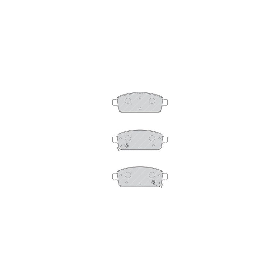 Ferodo Fsl1925 Brake Pad Set Incl Wear Warning Contact With Brake Caliper Screws With Piston Clip