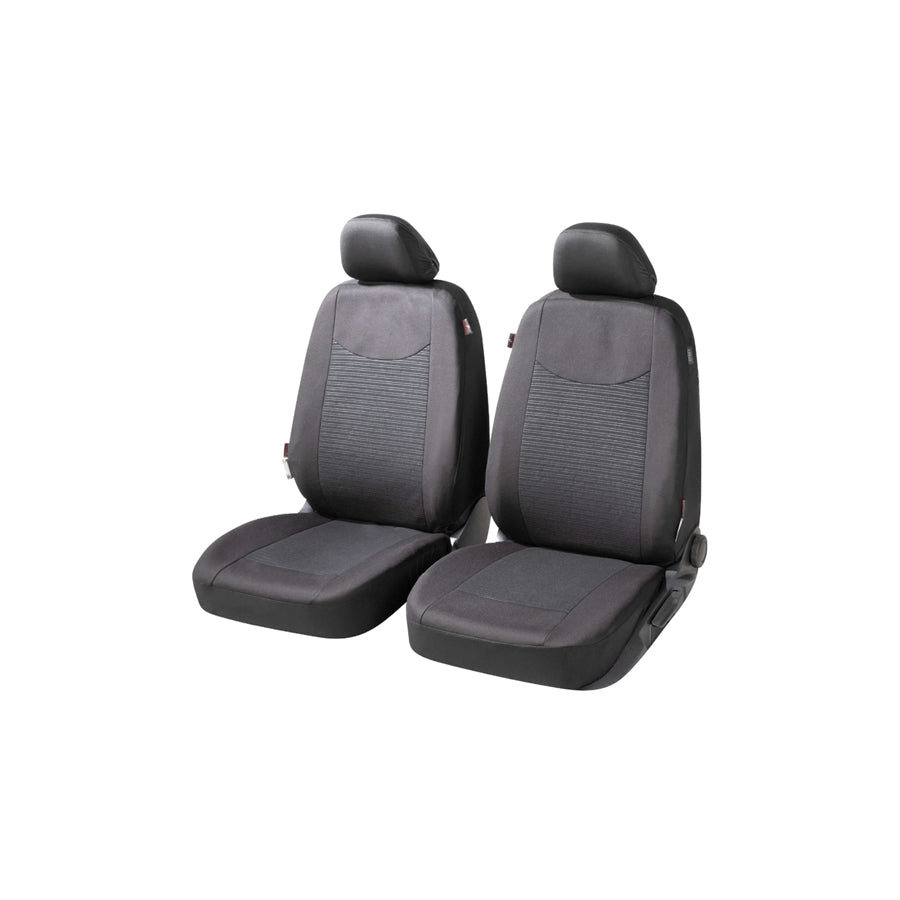 WALSER Speedway , ZIPP IT Premium 11858 Car seat cover Black, Polyester, Front