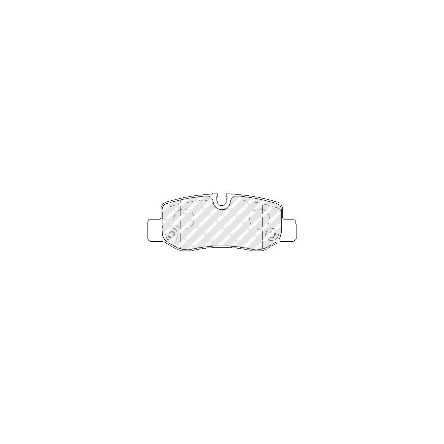 Ferodo Fvr5013 Brake Pad Set Prepared For Wear Indicator Without Accessories