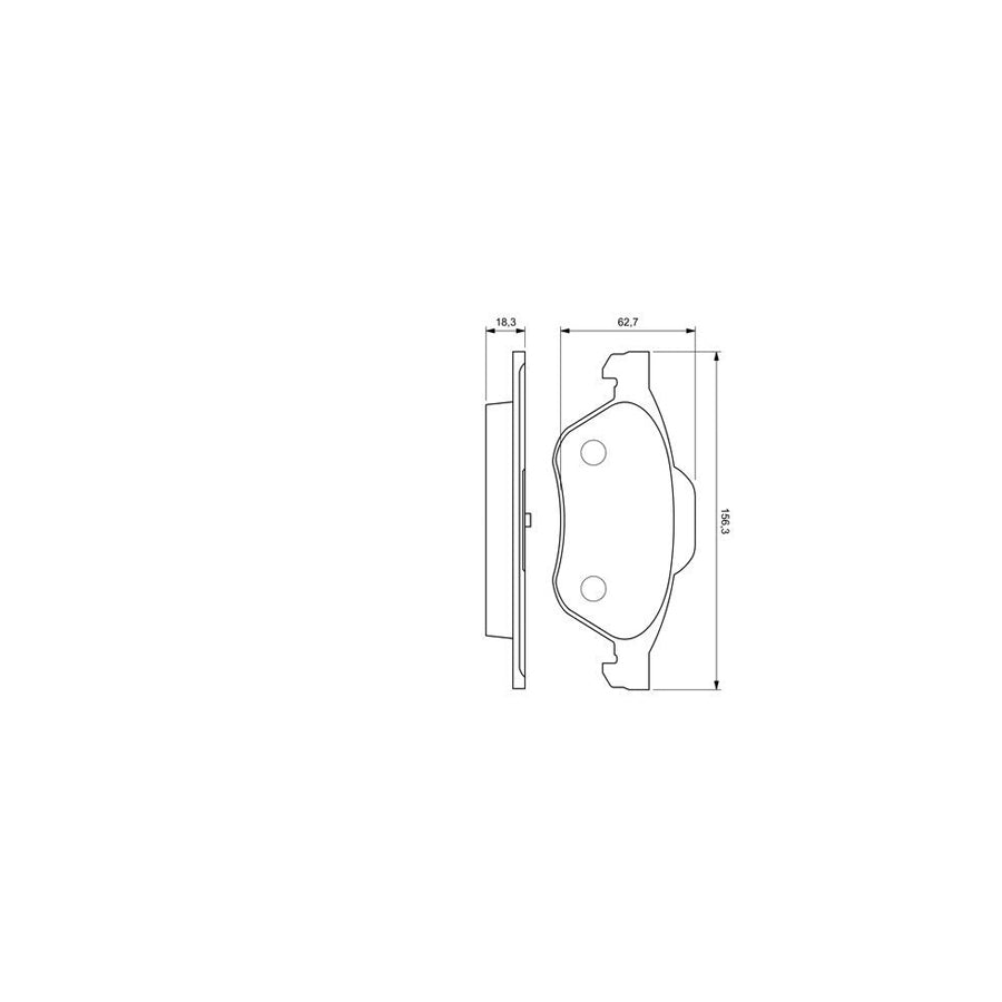 Bosch 0986424619 Brake Pad Set With Mounting Manual BP348