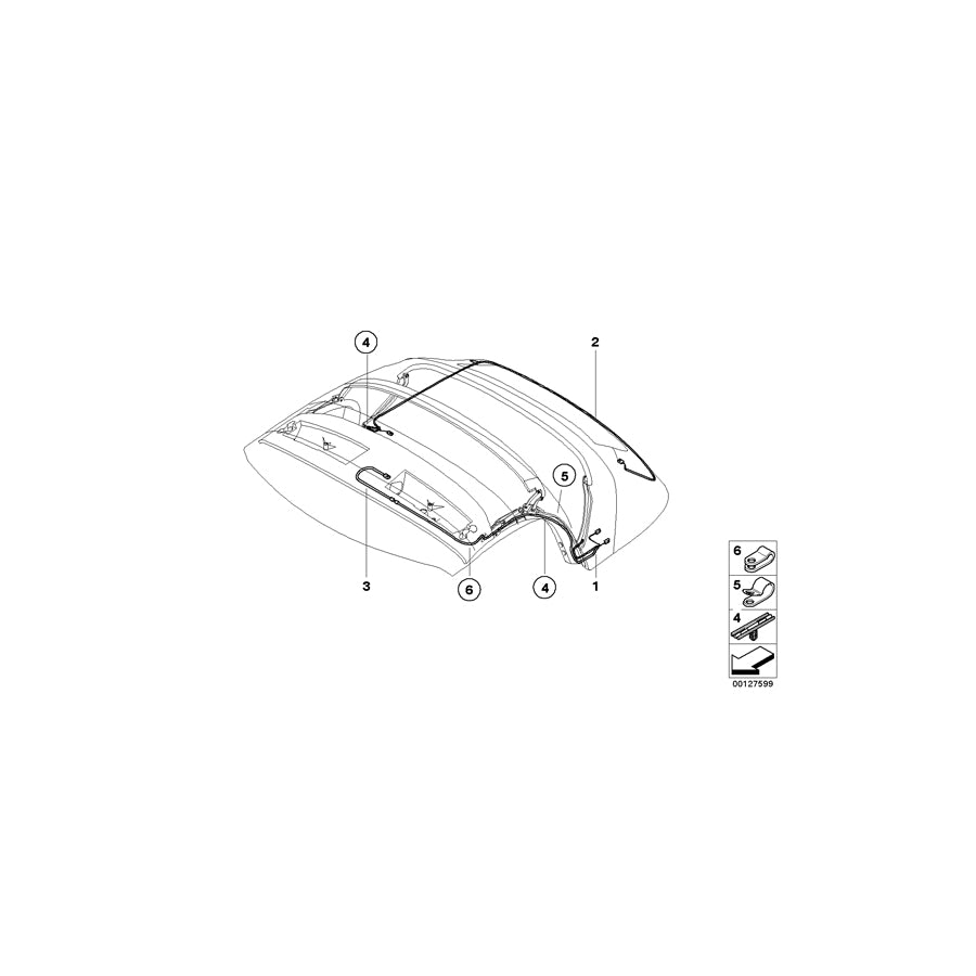 Genuine BMW 54347132895 E85 Cable Holder (Inc. Z4) | Duco Car Parts UK Car Parts