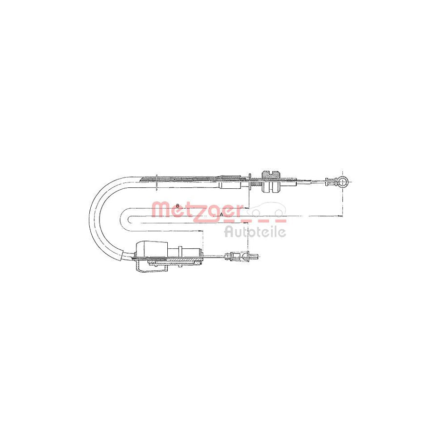 METZGER 11.1326 Throttle Cable for OPEL CORSA | Duco Car Parts UK Car Parts