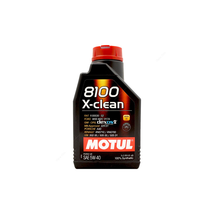 Motul 8100 X-Clean 5w-40 Fully Synthetic Car Engine Oil 1l