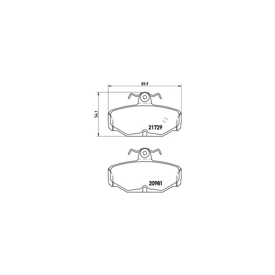 Brembo P 24 079 Brake Pad Set For Ford Scorpio With Brake Caliper Screws