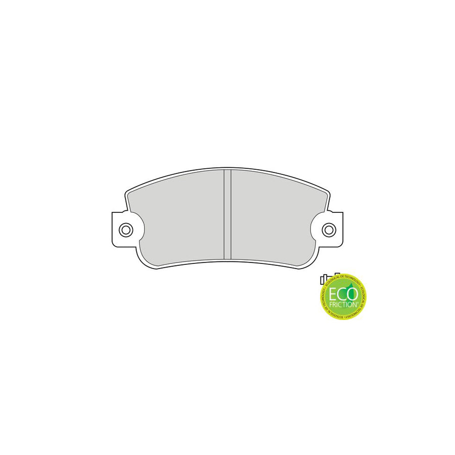 Ferodo Premier Eco Friction Fdb346 Brake Pad Set With Acoustic Wear Warning With Accessories