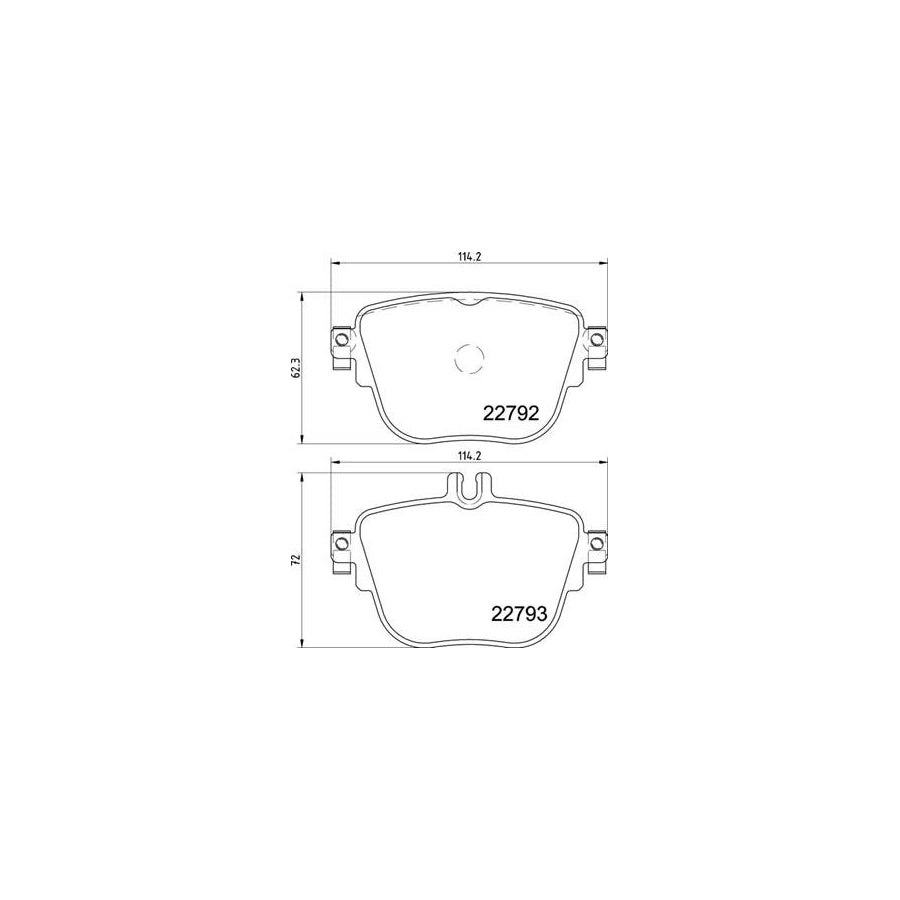 Brembo P 50 141 Brake Pad Set Prepared For Wear Indicator With Brake Caliper Screws
