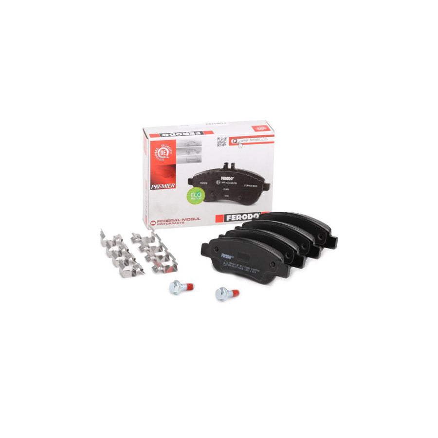 Ferodo Premier Eco Friction Fdb1790 Brake Pad Set Not Prepared For Wear Indicator With Brake Caliper Screws With Accessories