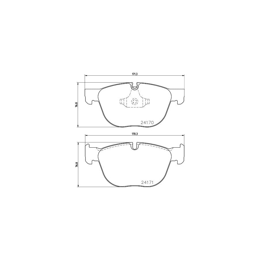 Hella 8DB 355 012 541 Brake Pad Set Prepared For Wear Indicator