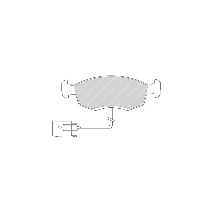 Ferodo Fdb1920W Brake Pad Set Premier With Acoustic Wear Warning With Brake Caliper Screws With Piston Clip