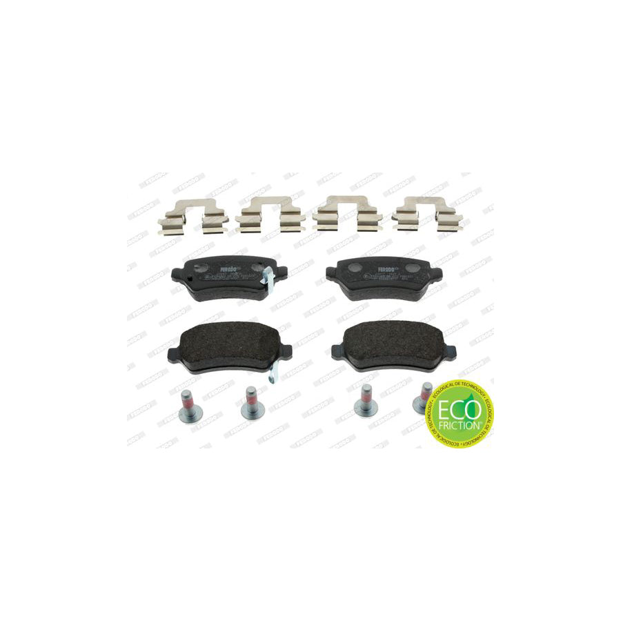 Ferodo Premier Eco Friction Fdb1521 Brake Pad Set With Acoustic Wear Warning With Brake Caliper Screws With Accessories