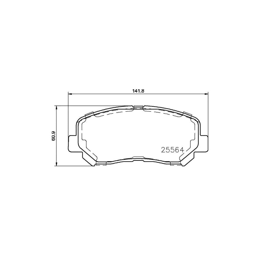 Brembo P 37 019 Brake Pad Set For Jeep Cherokee V Kl With Acoustic Wear Warning With Anti Squeak Plate