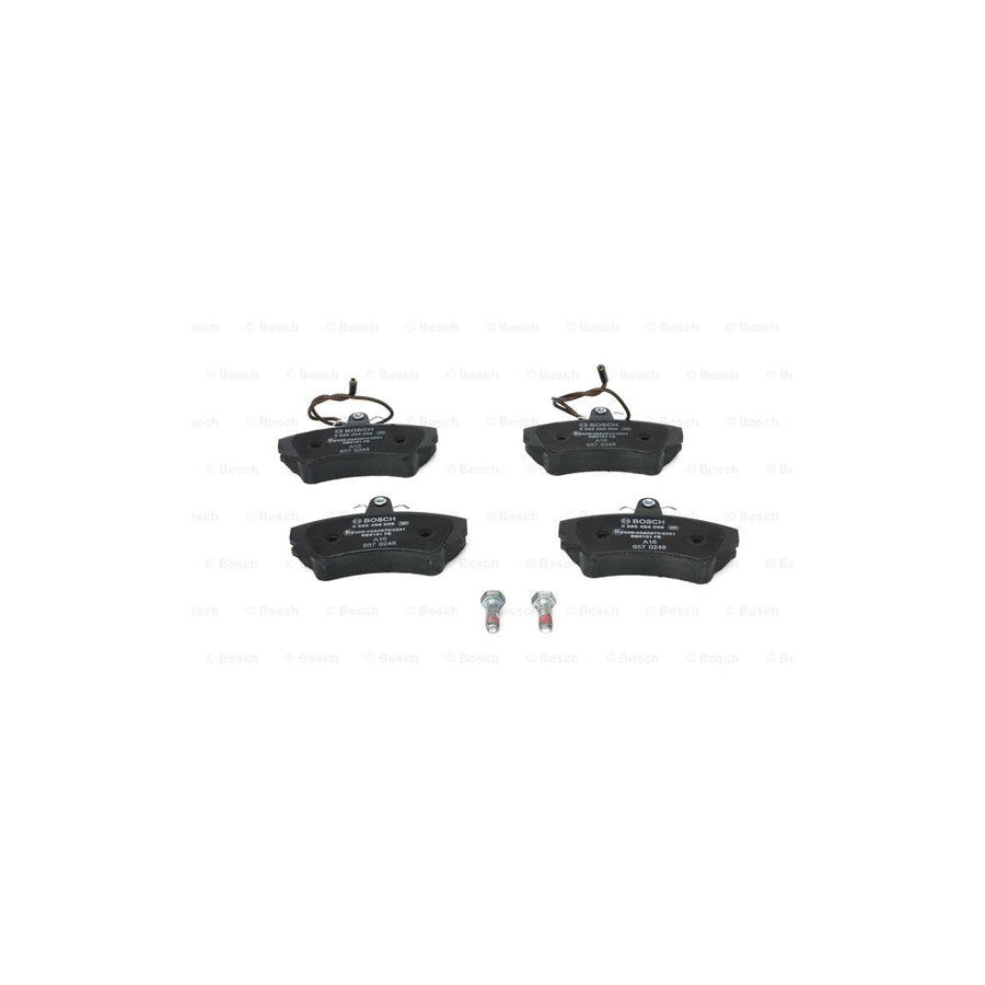 Bosch 0986494056 Brake Pad Set For Renault Espace Ii J63 S63 With Integrated Wear Sensor With Anti Squeak Plate With Bolts Screws With Accessories BP551
