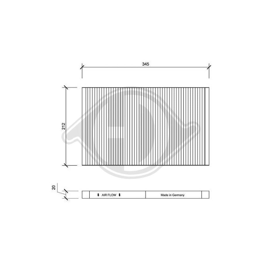Diederichs Dci1028 Pollen Filter For Audi A6 | Duco Car Parts UK Car Parts