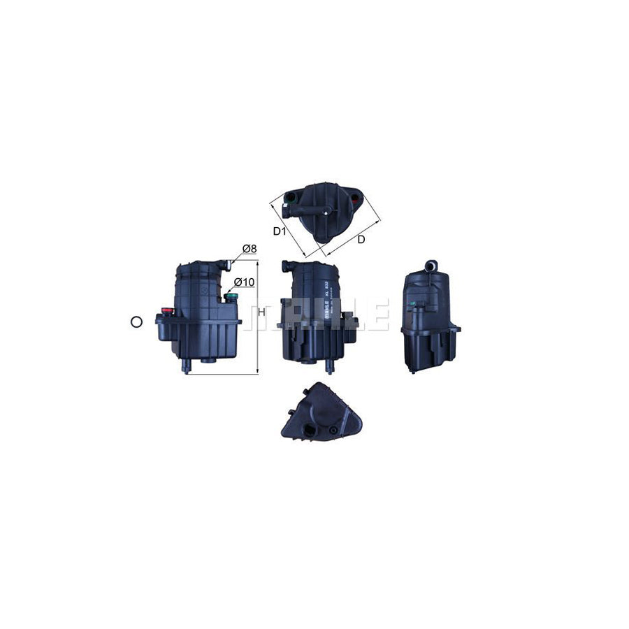 MAHLE ORIGINAL KL 832D Fuel filter In-Line Filter