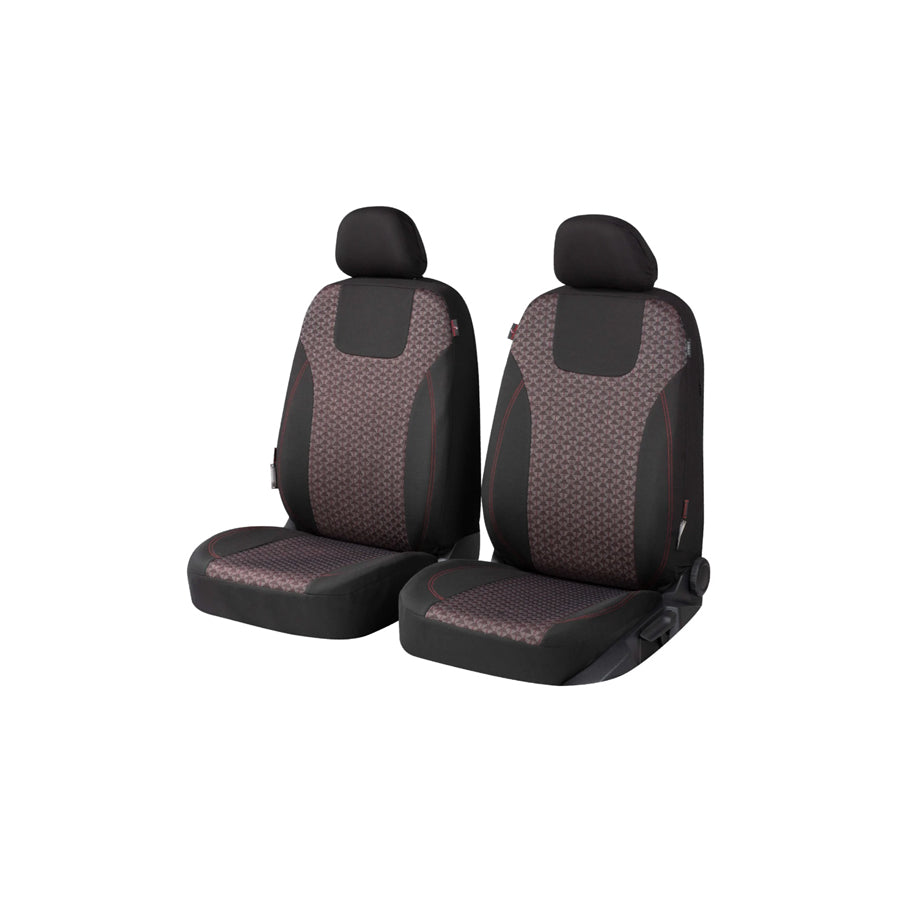 WALSER Redring , ZIPP IT Premium 11873 Car seat cover Red/Black, Polyester, Front