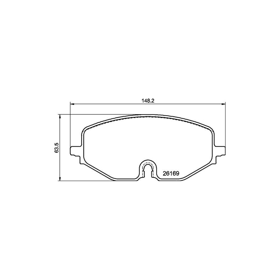Brembo P 85 182 Brake Pad Set With Anti Squeak Plate With Brake Caliper Screws