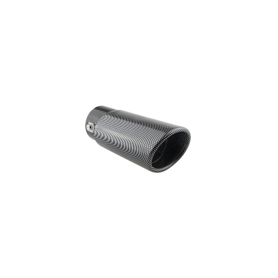 AMiO MT 020C 02350 Exhaust tip 86 mm, Dark, oval, straight, Stainless Steel, 165mm, 63mm