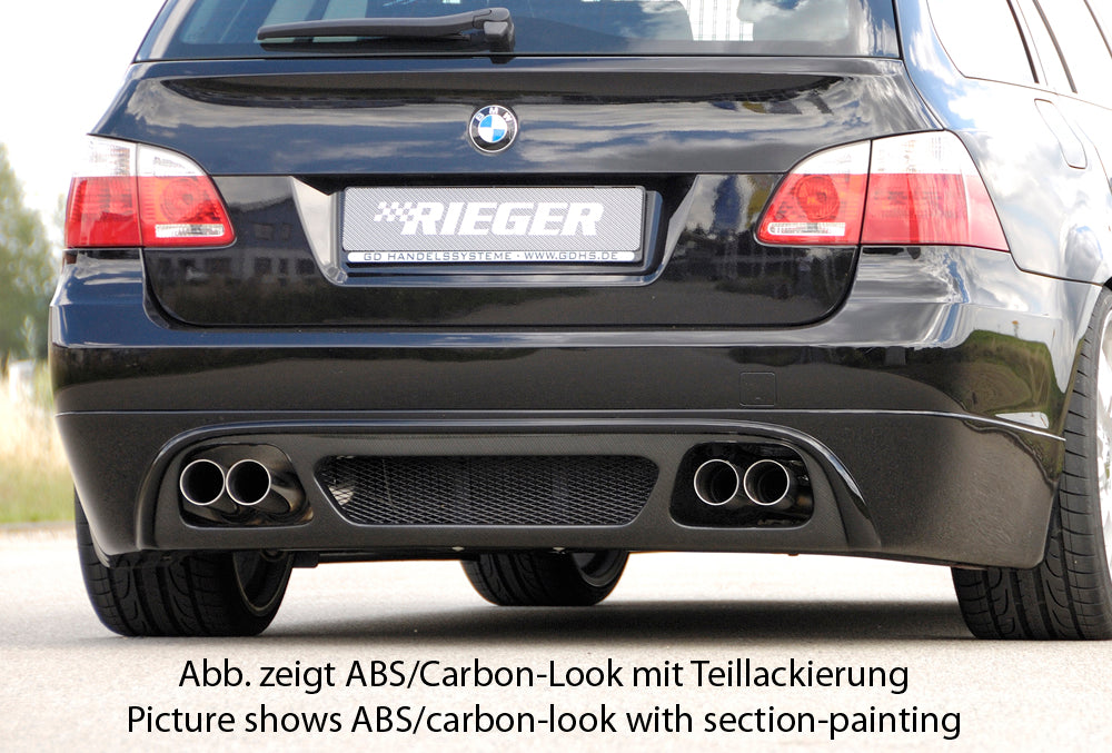 Rieger 00099563 BMW 5 Series E61 Rear Diffuser