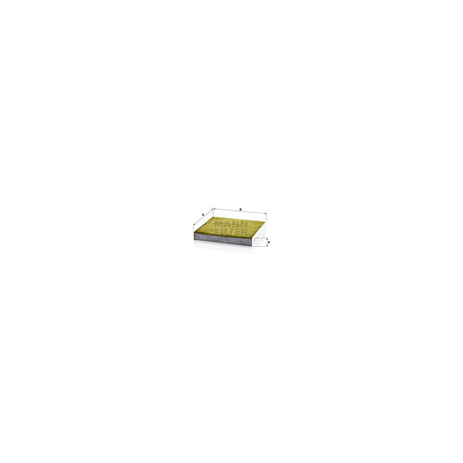 MANN-FILTER FP 1919 Pollen filter Activated Carbon Filter, Activated Carbon Filter with polyphenol, Particulate filter (PM 2.5), with antibacterial action, with fungicidal effect, FreciousPlus