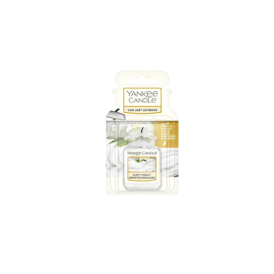 Yankee Candle Car Jar Air Freshener - Fluffy Towels