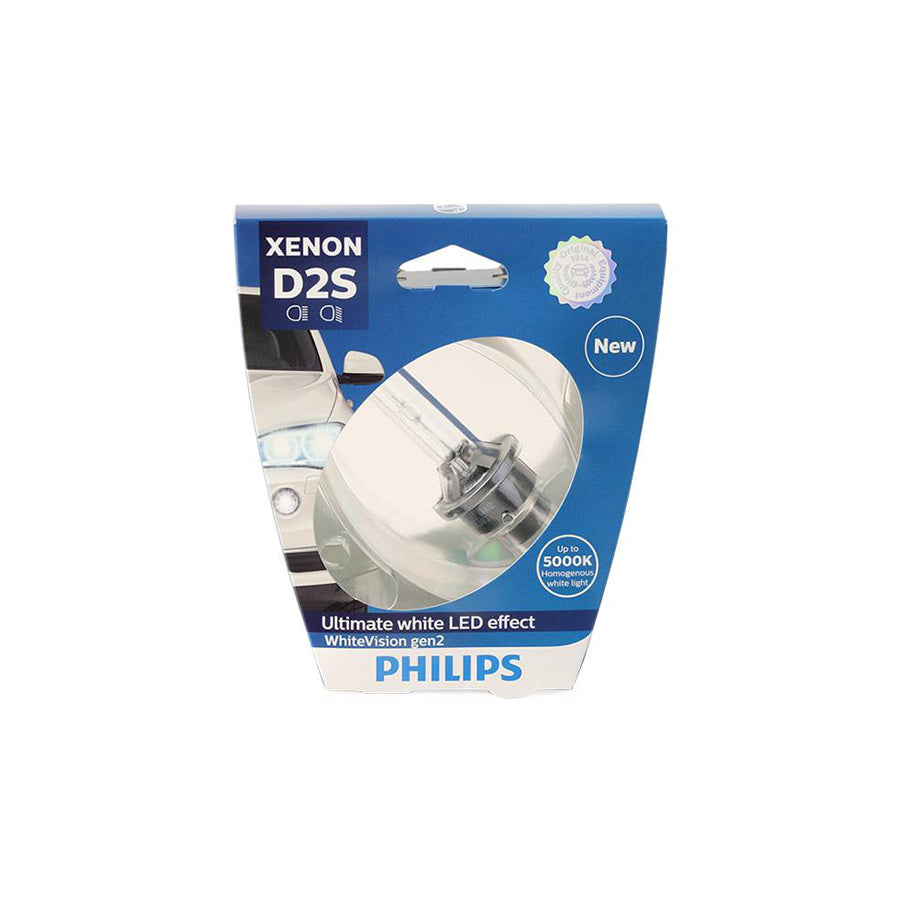 PHILIPS Xenon WhiteVision gen2 85122WHV2S1 Bulb, spotlight D2S (gas discharge tube) 85V 35W P32d-2 5000K Xenon