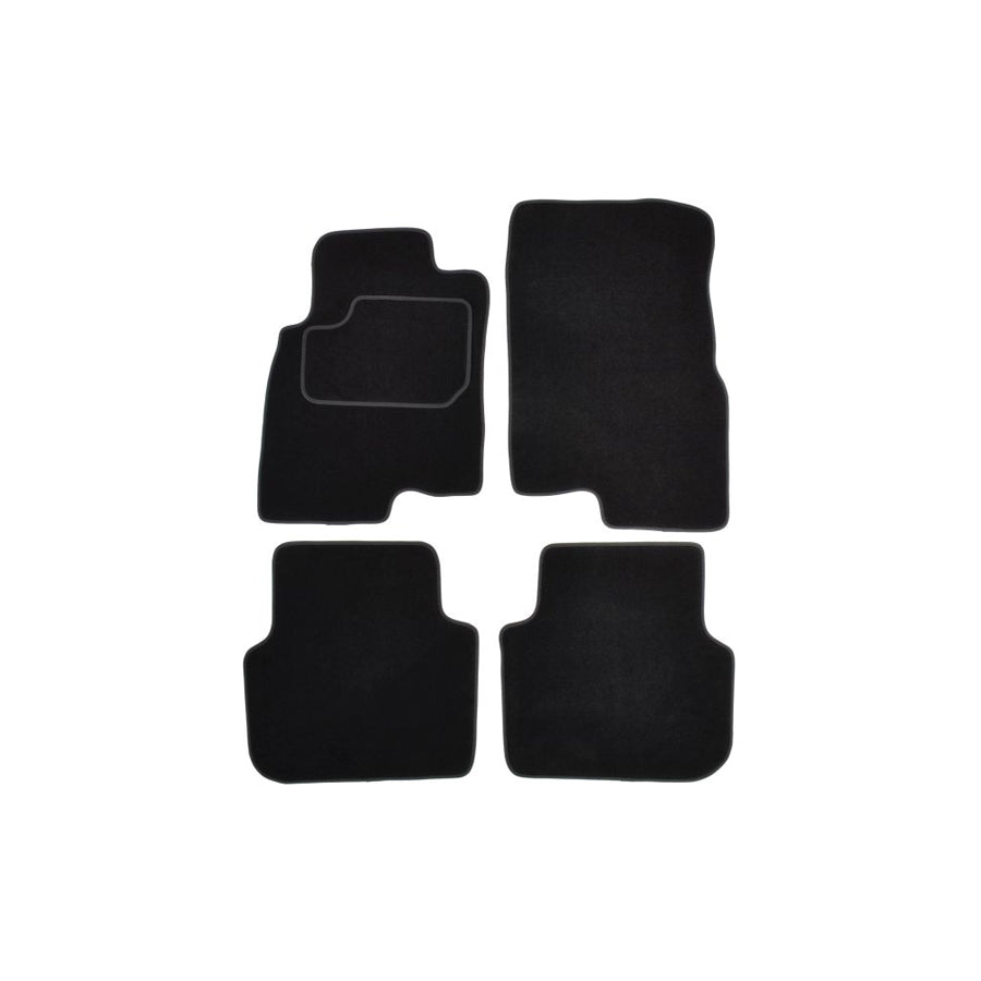 MAMMOOTH A041 MER290 PRM 01 Floor mat set for SMART Forfour I (454) Textile, Front and Rear, Quantity: 4, Black