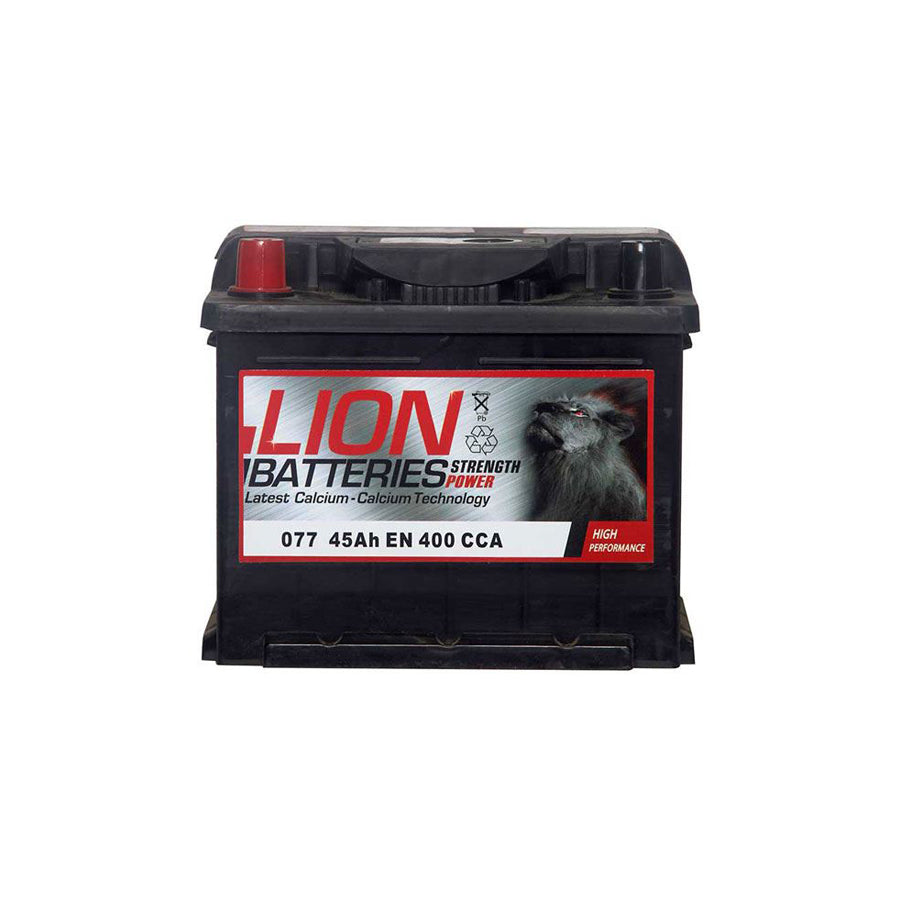 Lion 077 Car Battery - 3 Year Guarantee
