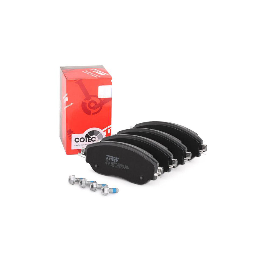TRW Cotec Gdb2096 Brake Pad Set Not Prepared For Wear Indicator With Brake Caliper Screws With Accessories