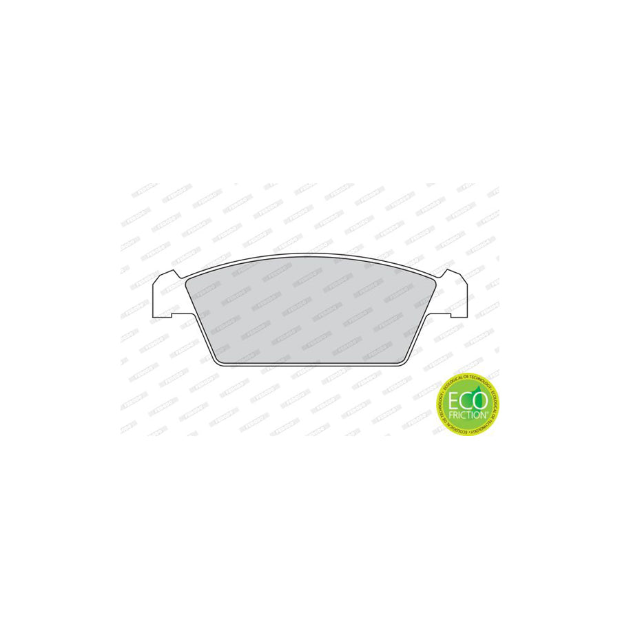 Ferodo Premier Eco Friction Fdb1108 Brake Pad Set Not Prepared For Wear Indicator Without Accessories