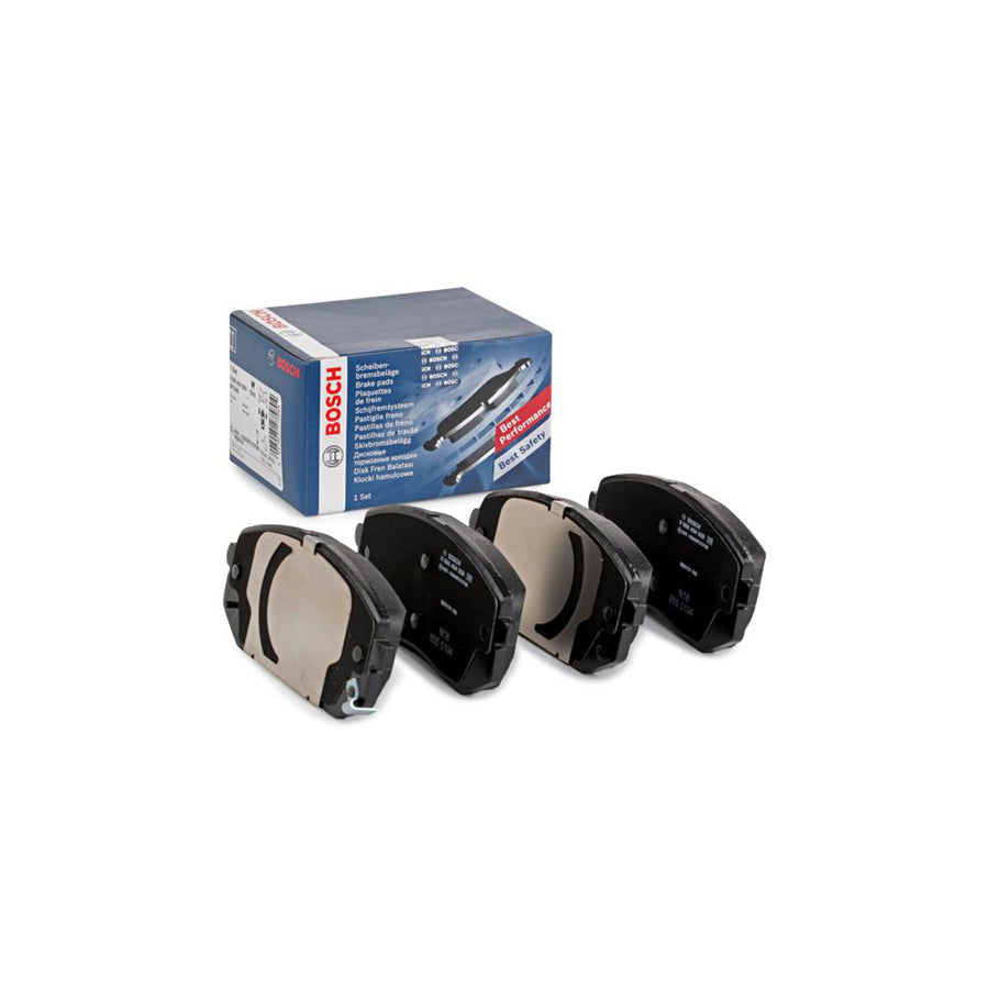 Bosch 0986494559 Brake Pad Set With Acoustic Wear Warning With Anti Squeak Plate BP1480