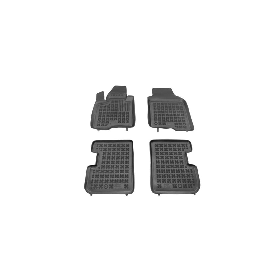 REZAW PLAST Tailored 201515 Floor mat set for FIAT Panda III Hatchback (312, 319) Elastomer, Front and Rear, Quantity: 4, Black