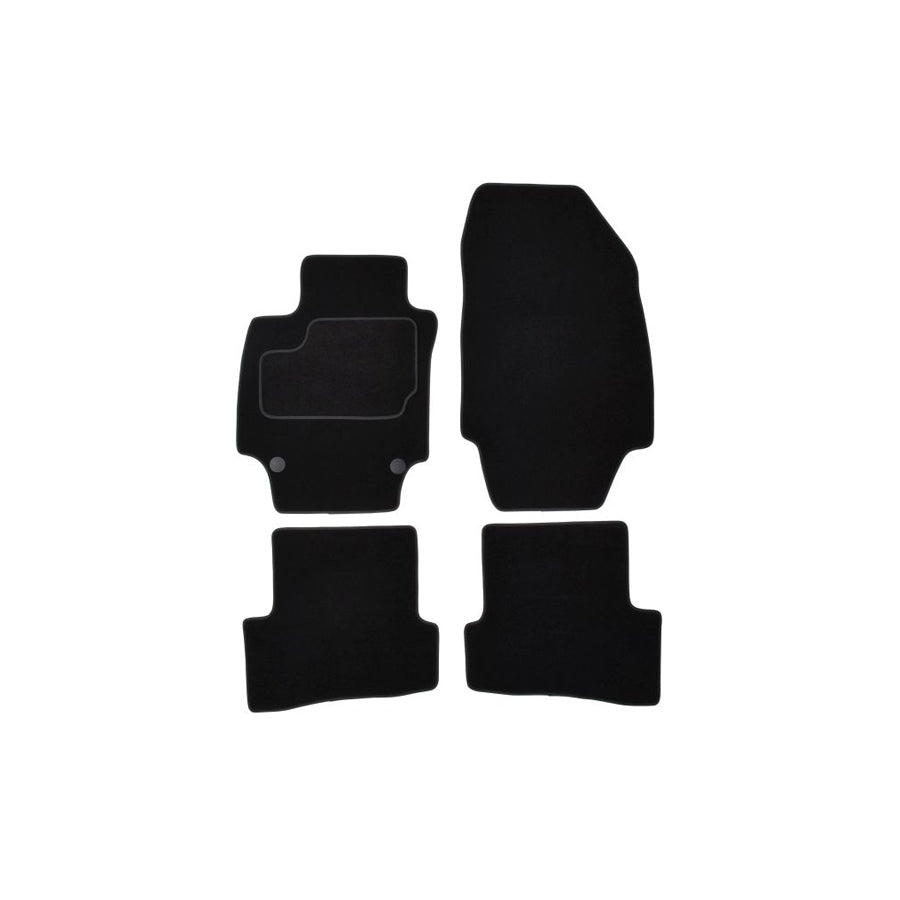 MAMMOOTH A041 RNT100 PRM 01 Floor mat set for RENAULT Captur (J5_, H5_) Textile, Front and Rear, Quantity: 4, Black