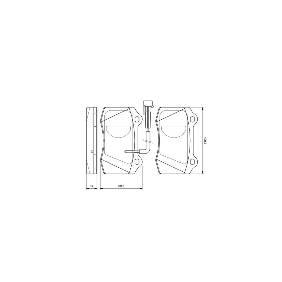 Bosch 0986424579 Brake Pad Set With Mounting Manual BP325