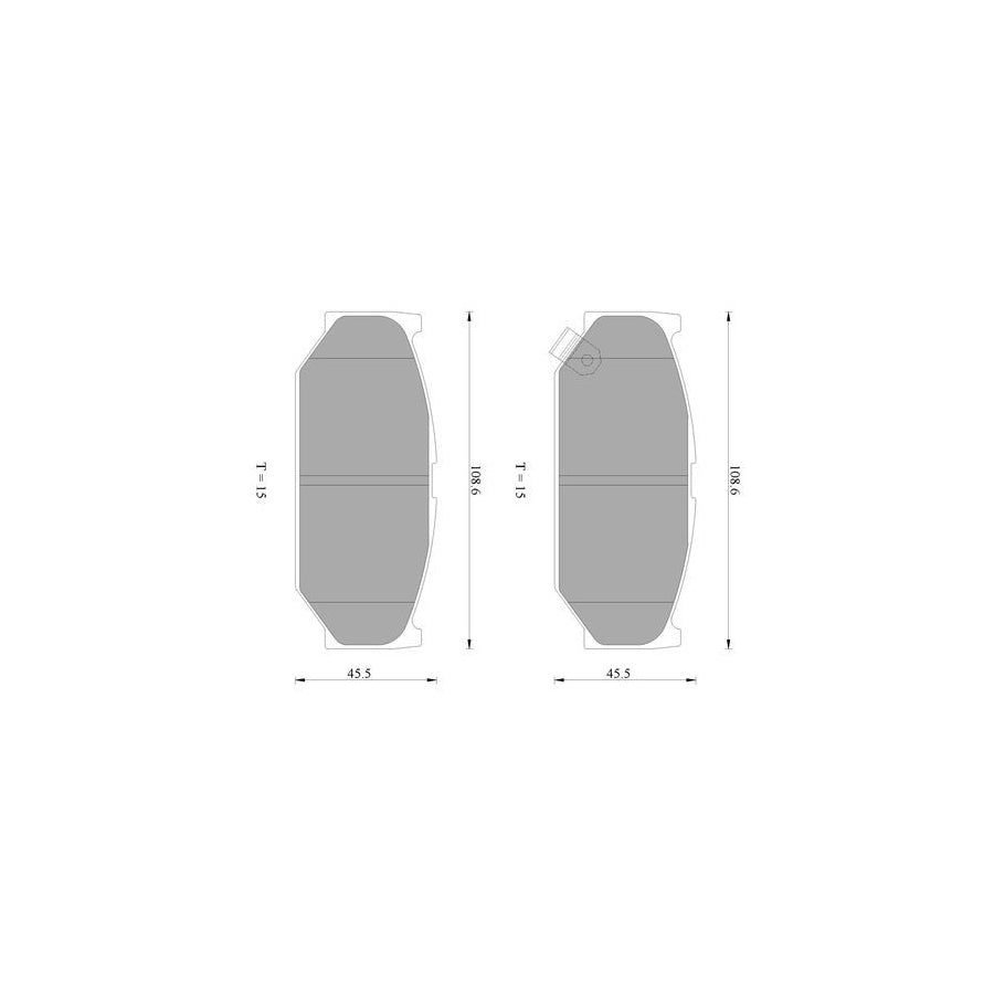 Bosch 0986Ab2402 Brake Pad Set For Suzuki Swift With Acoustic Wear Warning BP2402N