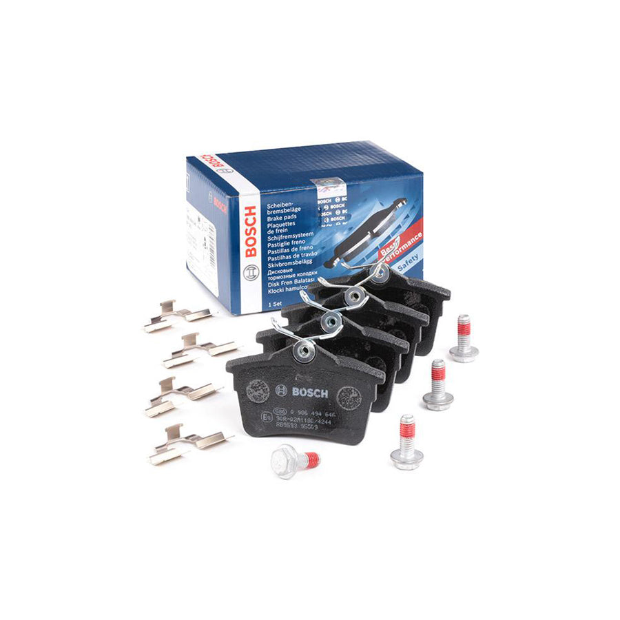 Bosch 0986494646 Brake Pad Set With Anti Squeak Plate With Bolts Screws With Accessories With Spring BP1242