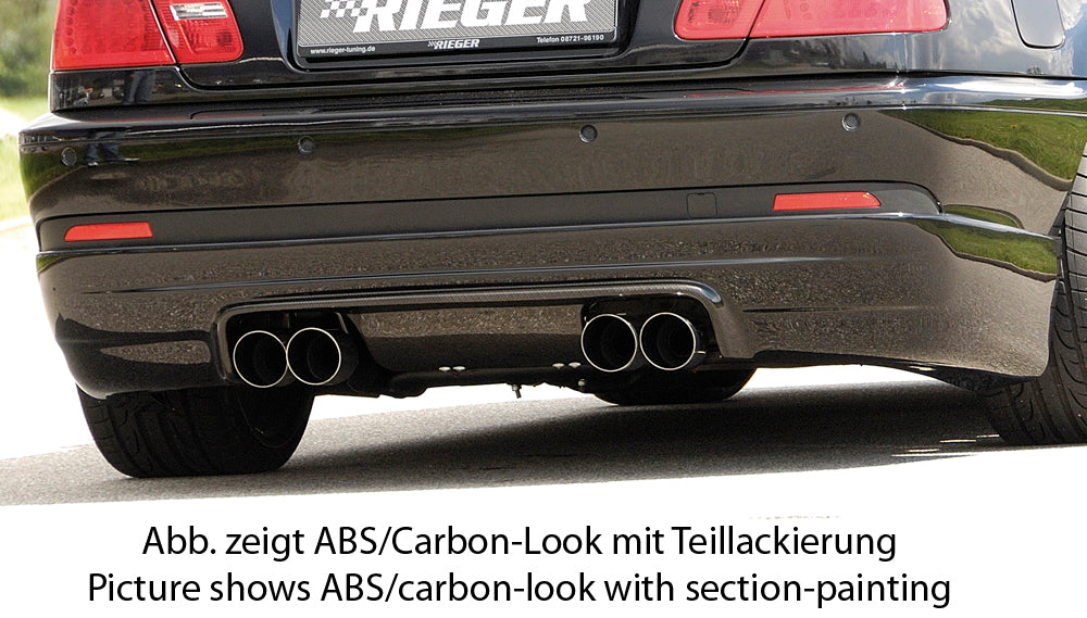 Rieger 00099576 BMW 3 Series E46 Rear Diffuser