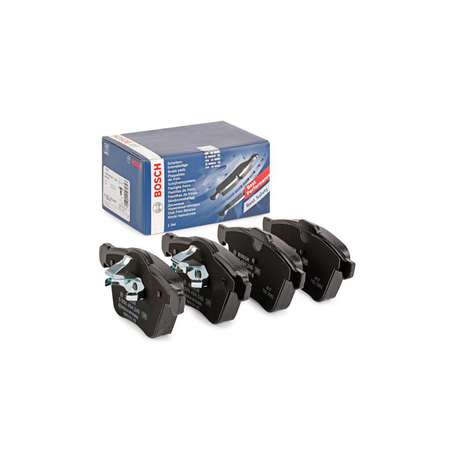 Bosch 0986494245 Brake Pad Set With Anti Squeak Plate With Piston Clip BP1307