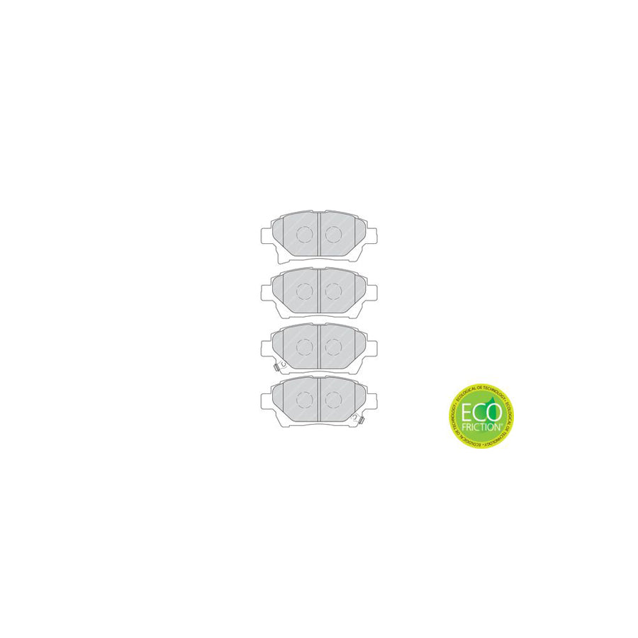 Ferodo Premier Eco Friction Fdb4236 Brake Pad Set With Acoustic Wear Warning Without Accessories