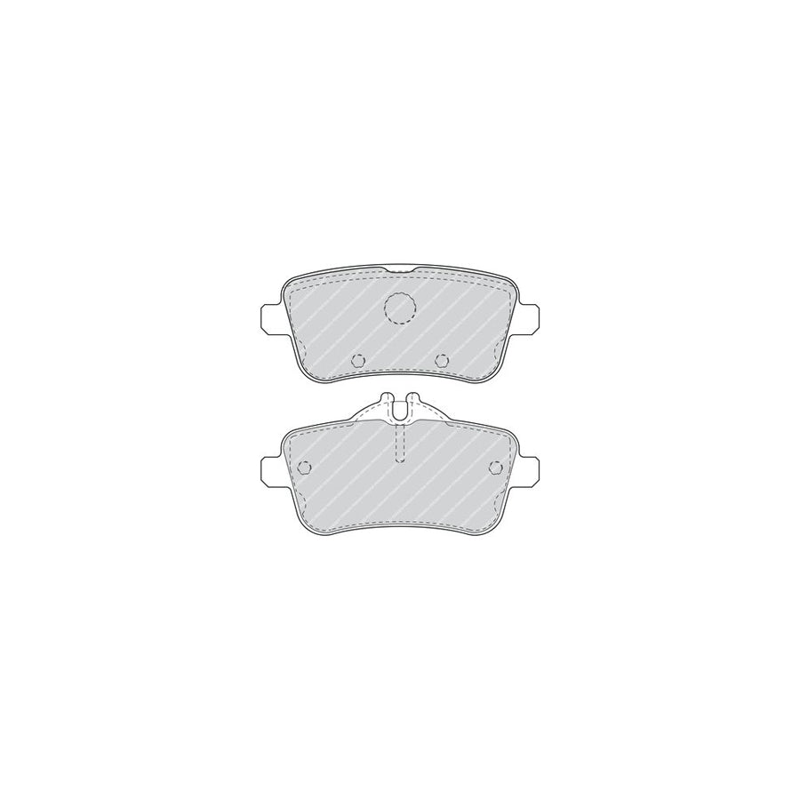 Ferodo Fdb4169 Brake Pad Set Premier Not Prepared For Wear Indicator With Accessories