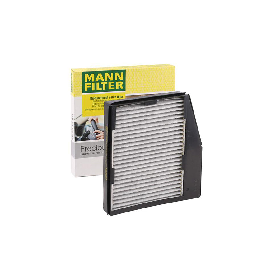 MANN-FILTER FP 2335 KIT Pollen filter Activated Carbon Filter, Activated Carbon Filter with polyphenol, Particulate filter (PM 2.5), with antibacterial action, with fungicidal effect, FreciousPlus
