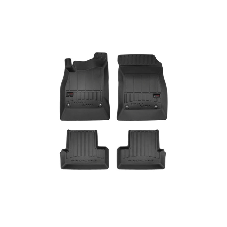 FROGUM Tailored 3D407213 Floor mat set Elastomer, Front and Rear, Quantity: 4, Black, (LHD)