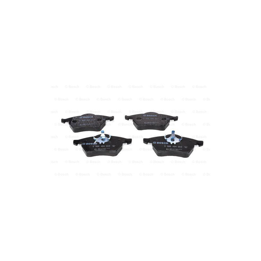 Bosch 0986494003 Brake Pad Set With Anti Squeak Plate With Piston Clip BP113