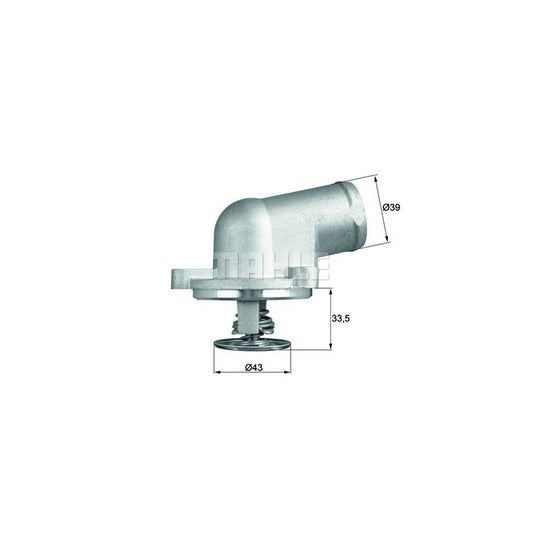 MAHLE ORIGINAL TI 207 87D Engine thermostat suitable for MERCEDES-BENZ C-Class Opening Temperature: 87°C, with seal