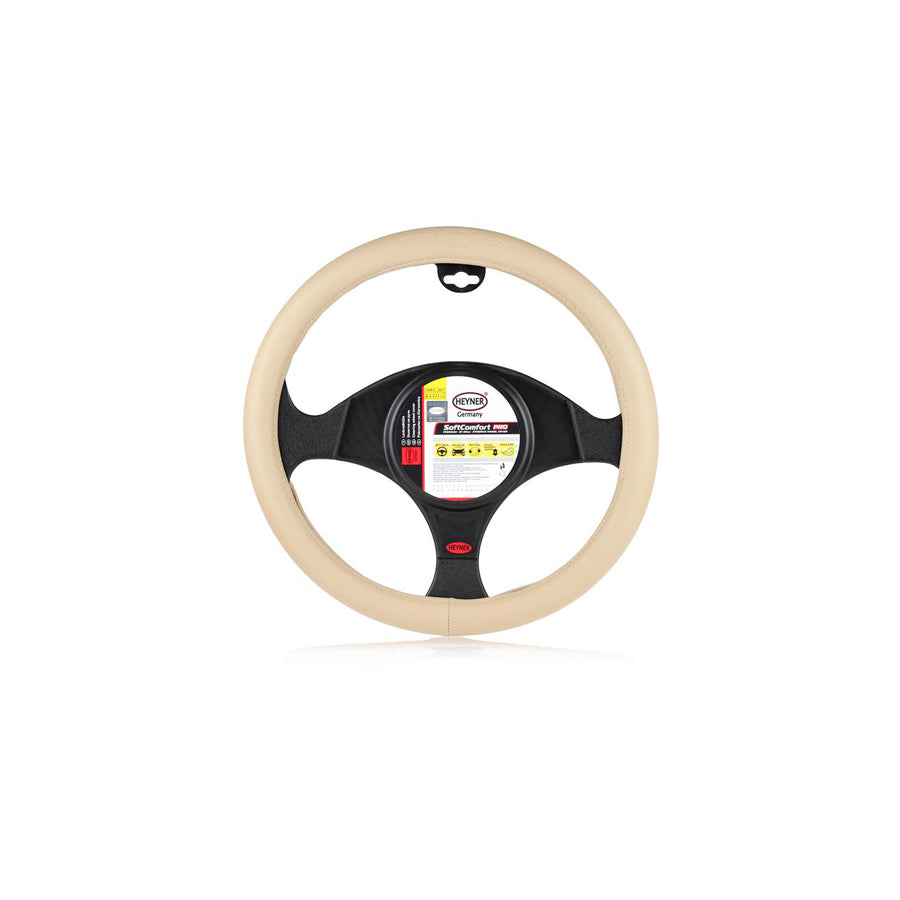 HEYNER SoftComfort Pro 603500 Steering wheel cover Beige, ?: 37-39cm, PVC
