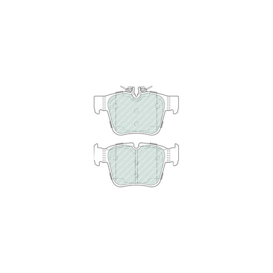 Ferodo Fdb5017 Brake Pad Set Prepared For Wear Indicator Without Accessories