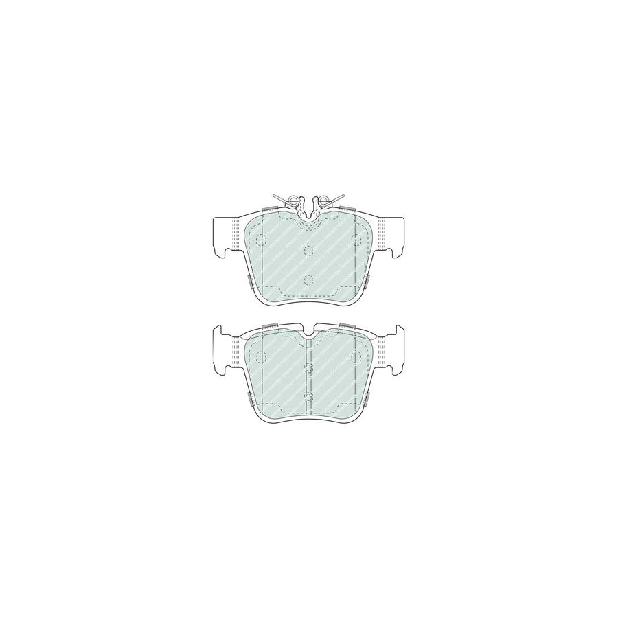 Ferodo Fdb5017 Brake Pad Set Prepared For Wear Indicator Without Accessories