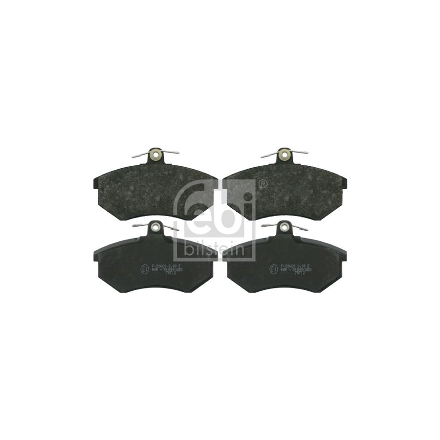 Febi Bilstein 16078 Brake Pad Set For Audi 100 Front Axle Excl Wear Warning Contact