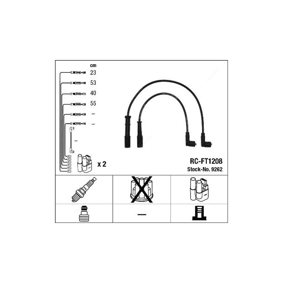 NGK Ignition Cable Kit RC-FT1208 (NGK9262)