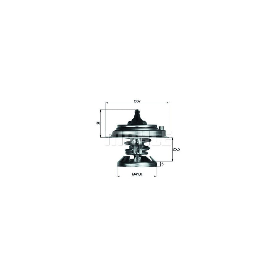 MAHLE ORIGINAL TX 29 80D Engine thermostat Opening Temperature: 80°C, with seal